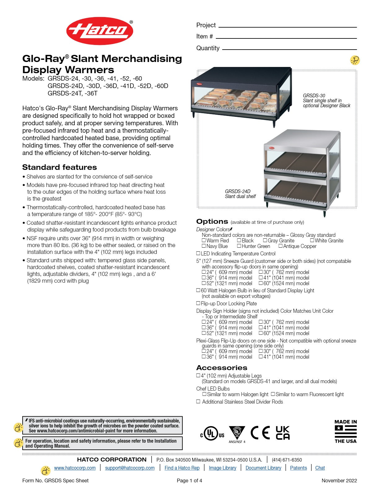 Thumbnail - Hatco Glo-Ray GRSDS-24D - Hot Food Display