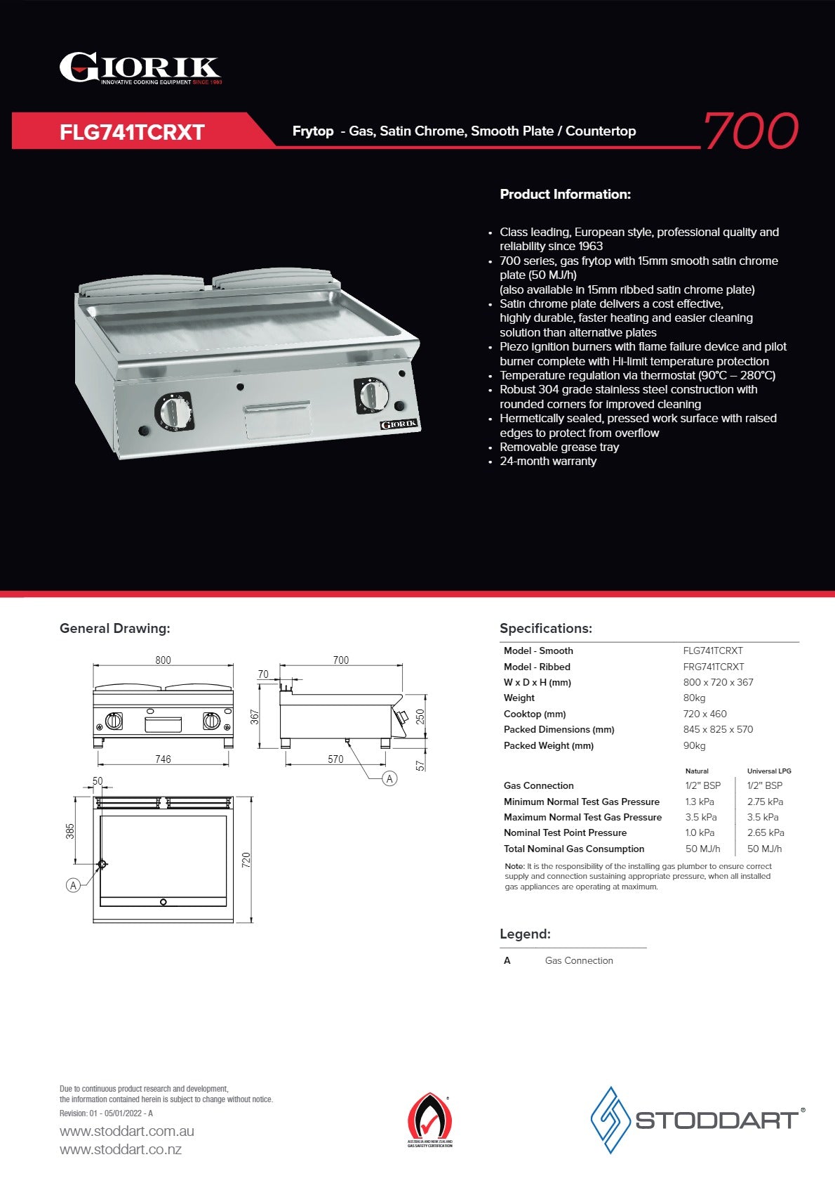 Thumbnail - Giorik FLG741TCRXT - Griddle