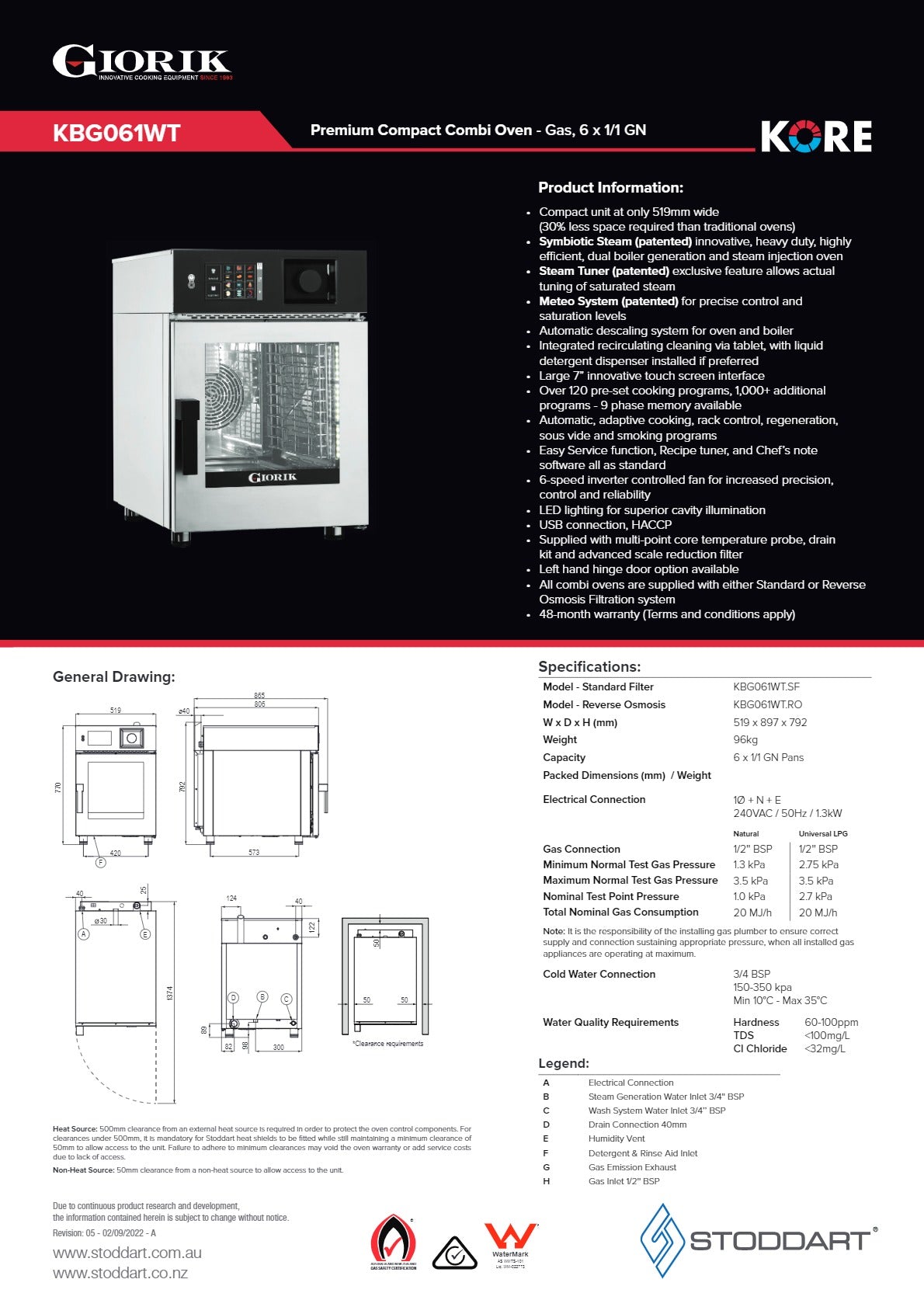 Thumbnail - Giorik Kore KB061WT.RO - Combi Oven