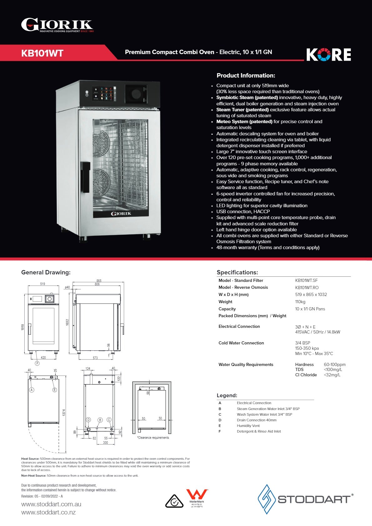 Thumbnail - Giorik Kore KB101WT.RO.H - Combi Oven