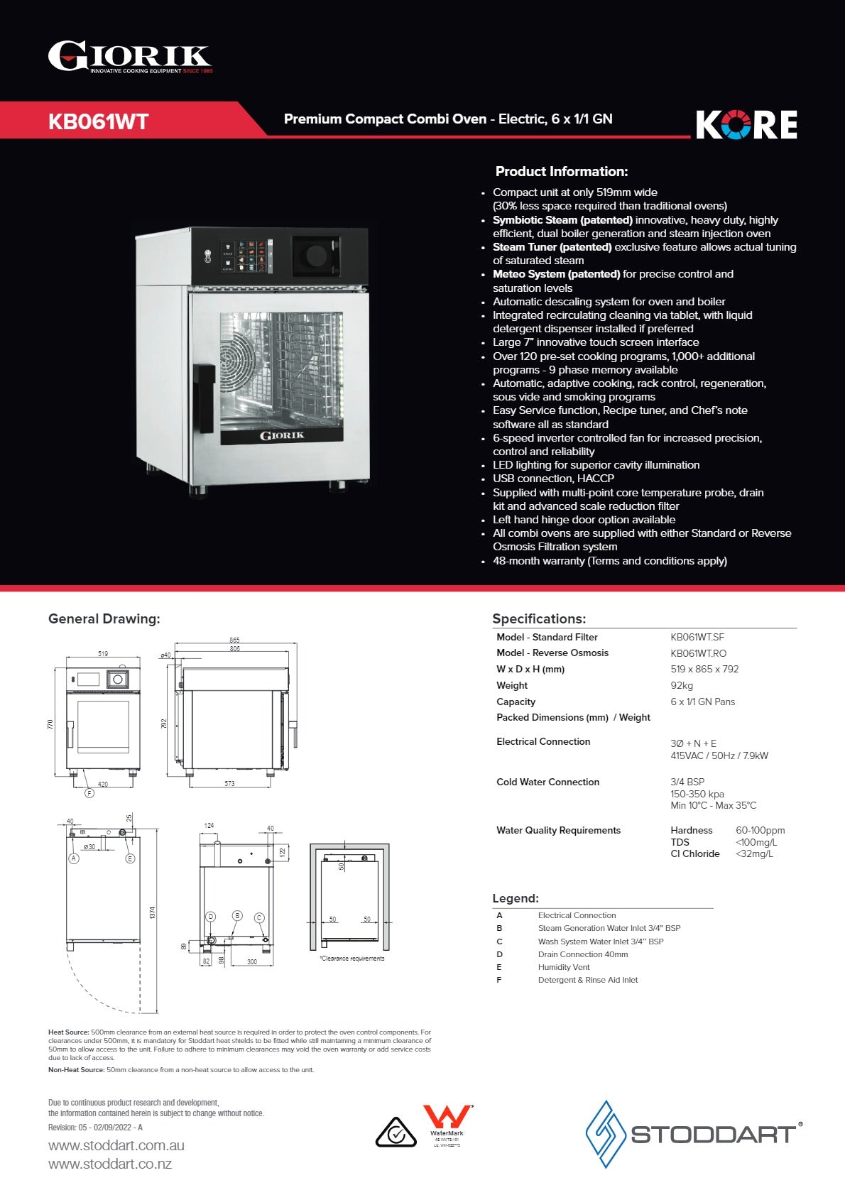 Thumbnail - Giorik Kore KBG061WT.RO - Combi Oven