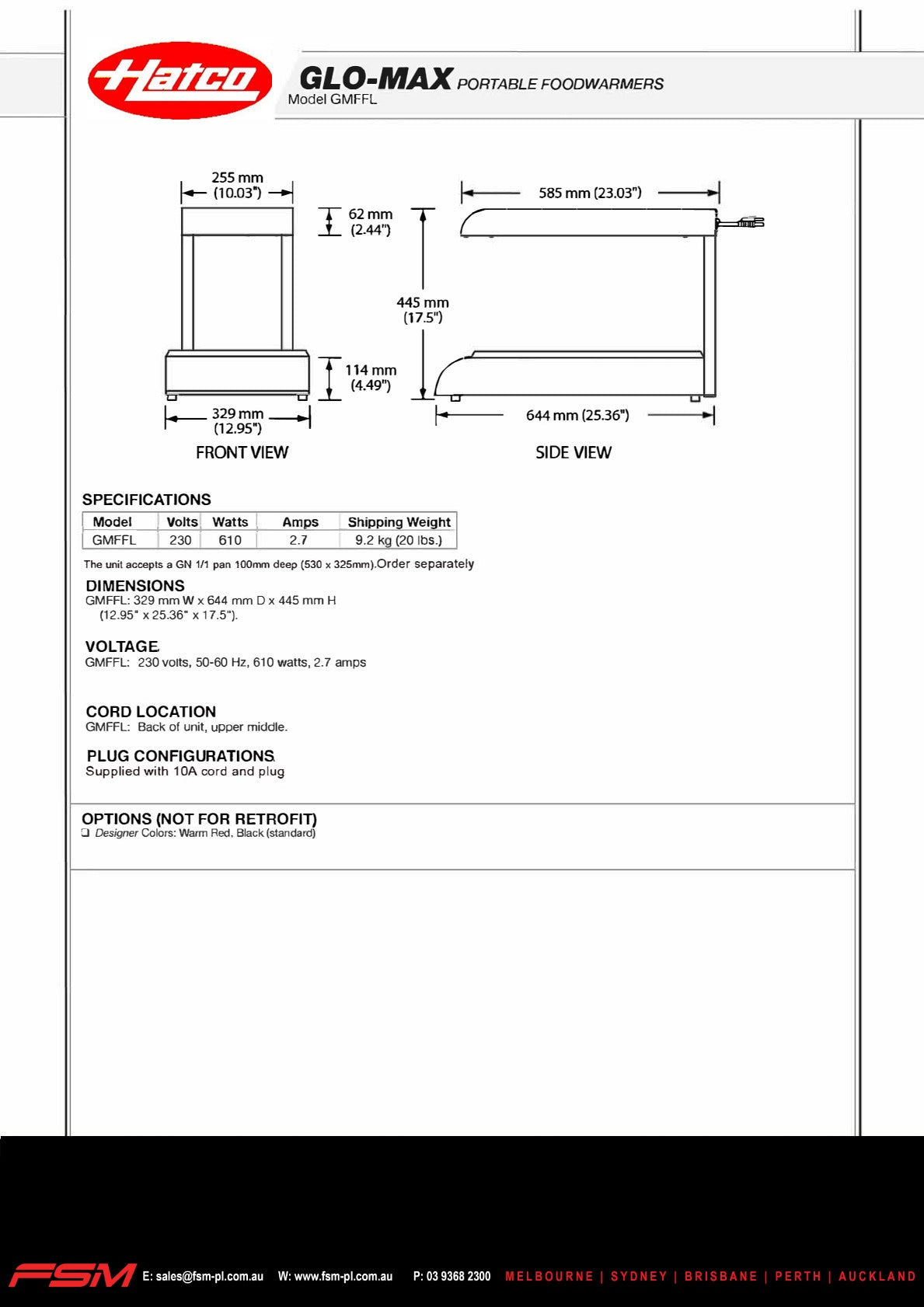 Thumbnail - Hatco Glo-Ray GMFFL - Food Warmer/Chip Dump