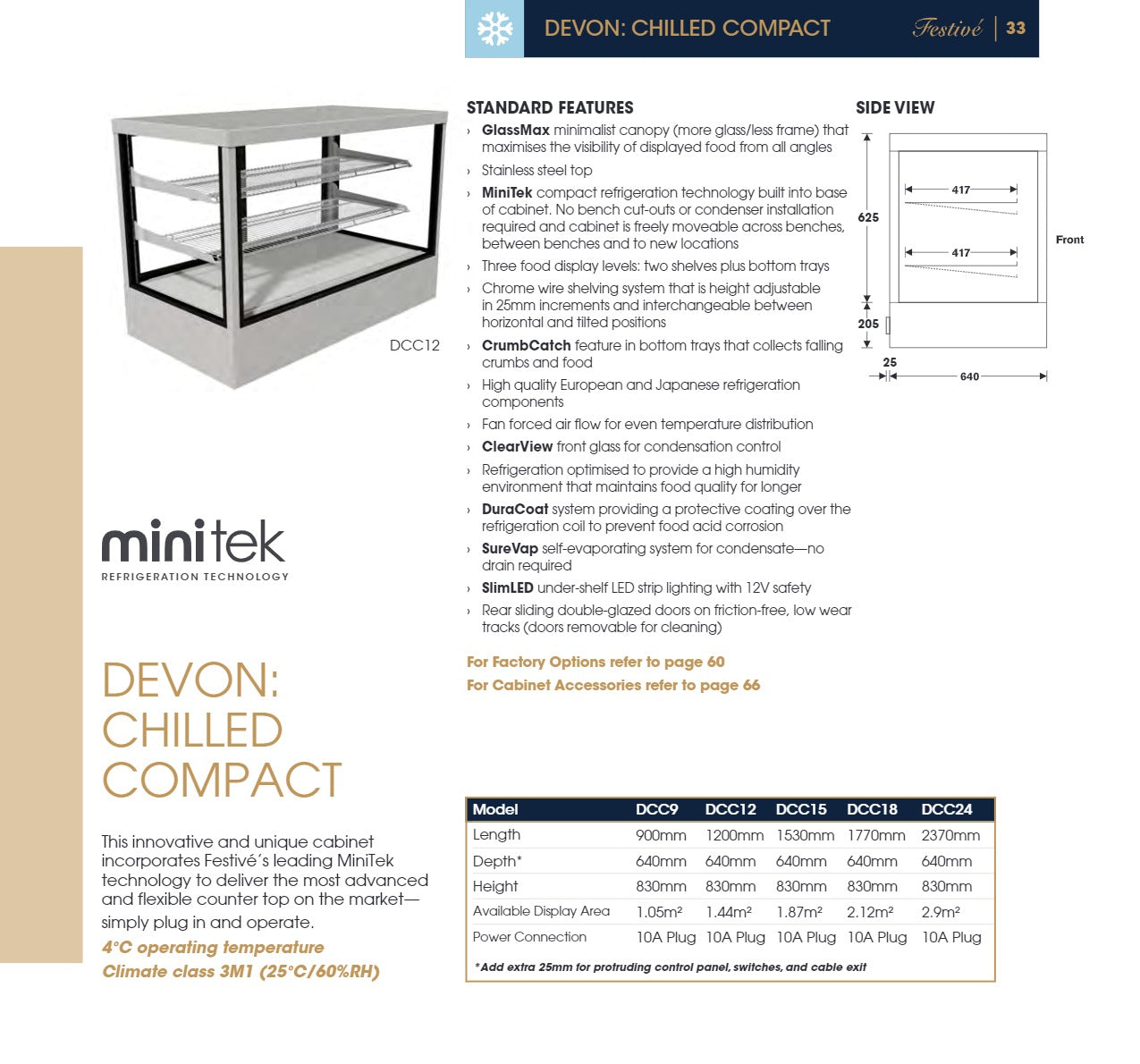 Thumbnail - Devon DCC12/2 - Compact Chilled Display Cabinet