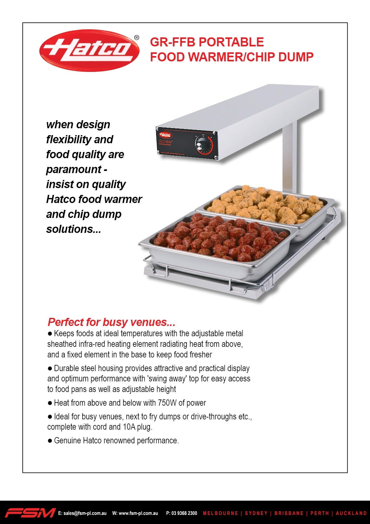 Thumbnail - Hatco Glo-Ray GR-FFB - Food Warmer/Chip Dump