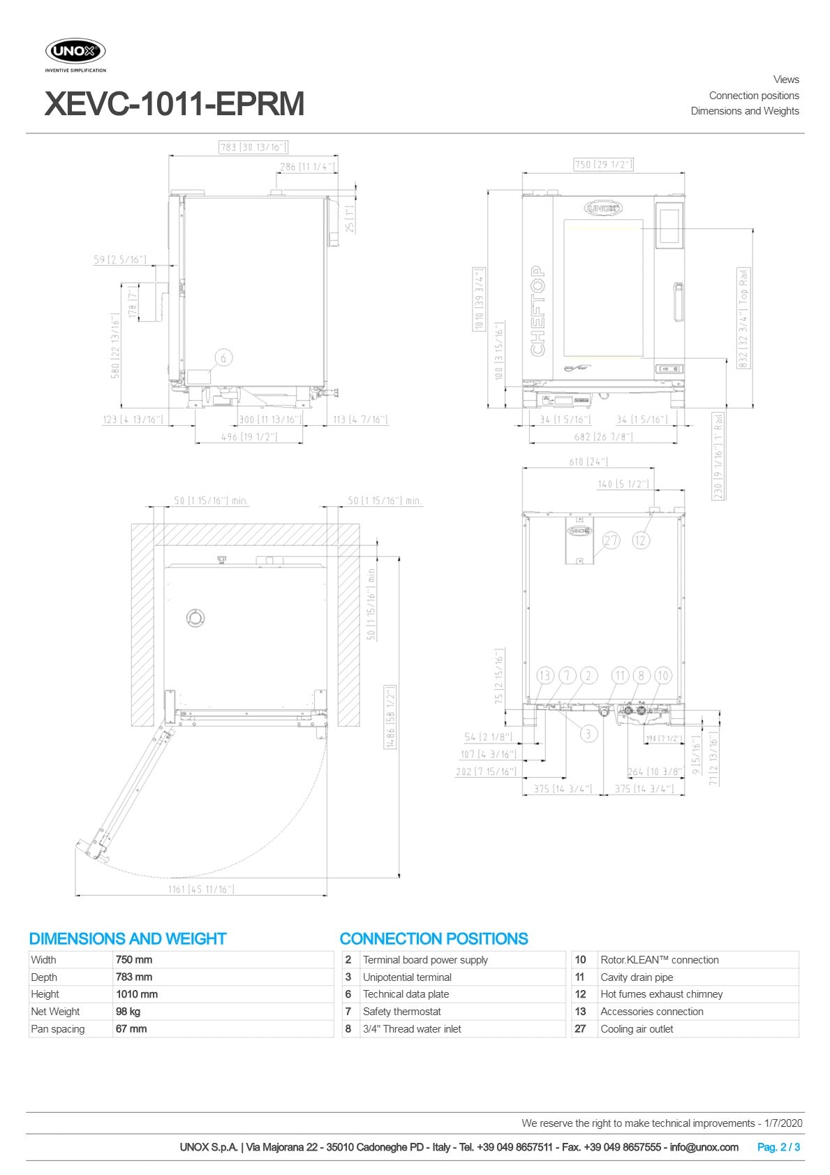 Thumbnail - Unox Cheftop XEVC-1011-EPRM - Combi Oven