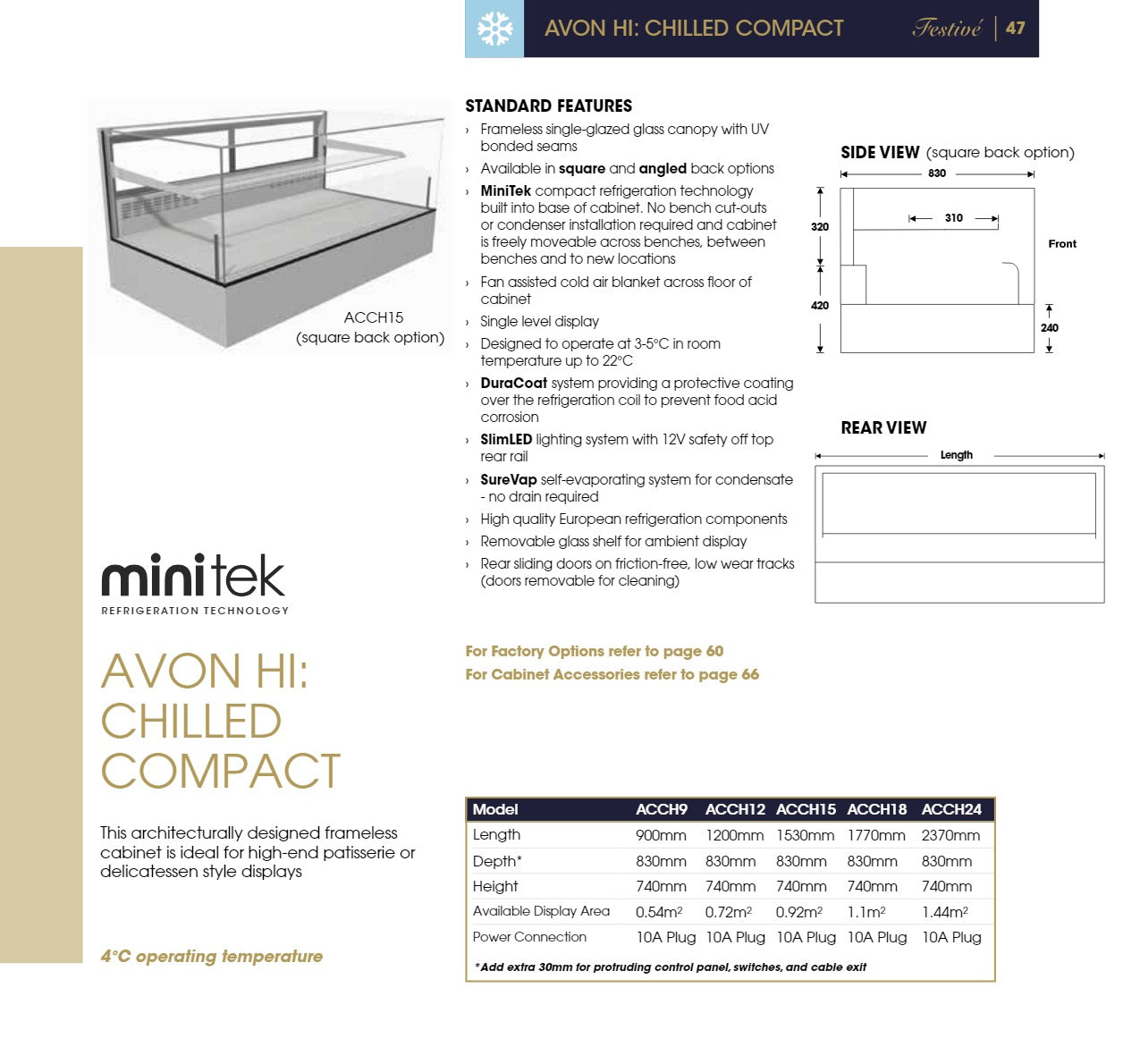 Thumbnail - Avon ACCH15/AB - Compact Chilled Display