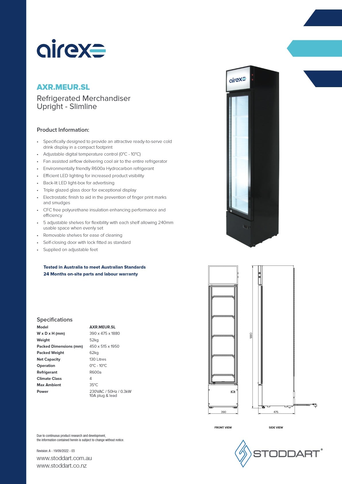 Thumbnail - Airex AXR.MEUR.SL - Display Fridge