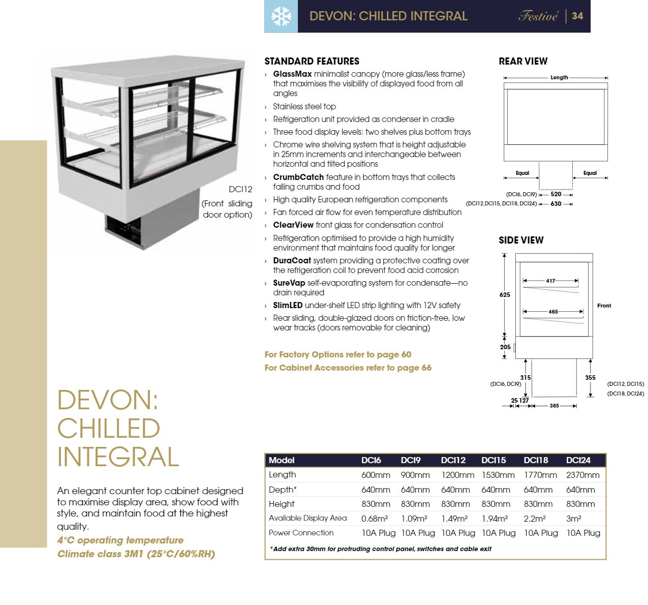 Thumbnail - Devon DCI24/3 - Integral Chilled Display Cabinet